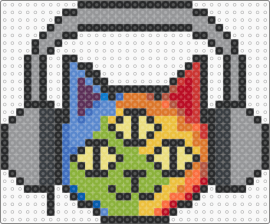 Ellie Cat final simplified headphones - black,gray,yellow,green