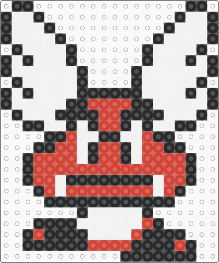 Goomba Flying - red,white