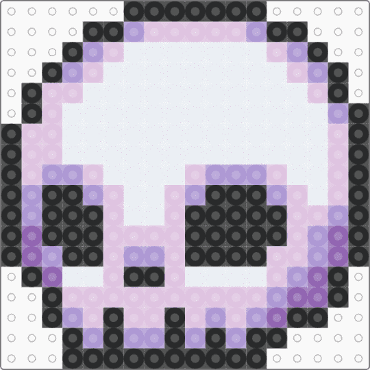 Purple Skull - pink,white