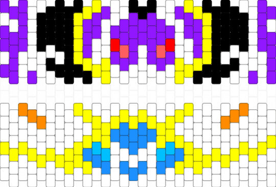 Alolan Legendary Pokémon - white,purple,yellow