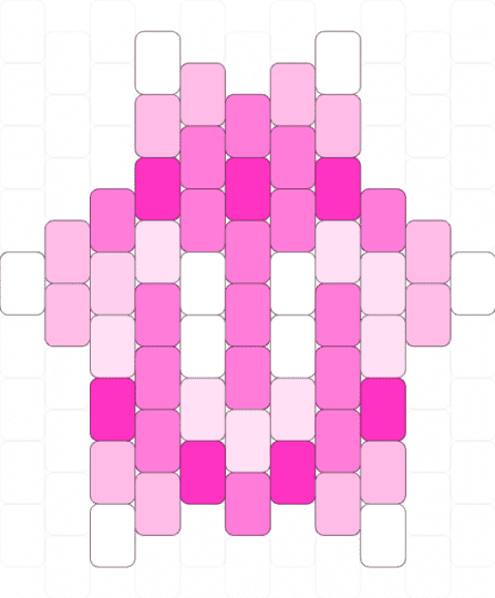 Minior Charm - white,pink,pokemon,pkmn