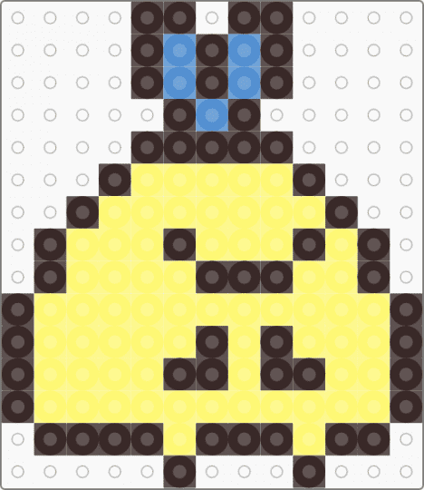 Kawada Perler Ajifurai-no-shippo - aji furai no shippo, brown, character, fuse bead, kawaii, pastel, san x, small, sumikko gurashi, yellow