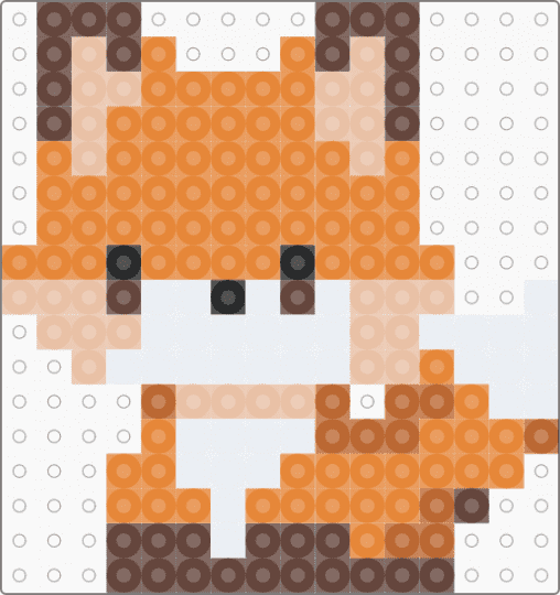 Cute Chibi Fox - animal, kawaii, nature, orange