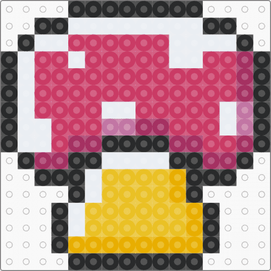 Mushroom Discord Guild Badge Icon - pink