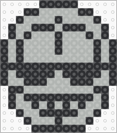 Kawada Perler Pochette Yoroi-San - black,beige,small,chiikawa,cute,kawaii,gray