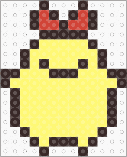 Kawada Perler Ebifurai no Shippo 2 - brown, character, cute, fuse bead, kawaii, pastel, san x, small, sumikko gurashi, yellow
