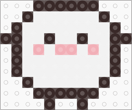 Kawada Perler Wata (Sumikko Gurashi) - brown, character, fuse bead, kawaii, pastel, san x, small, white