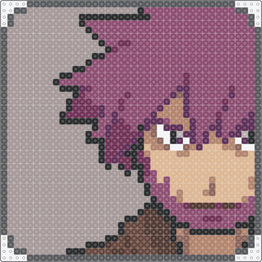 Byron Sinnoh Badge Case Icon - character, gaming, gray, nintendo, pink, pkmn, pokemon, video game