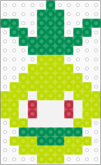 Kawada Perler Petilil - green,pokemon,pkmn,small
