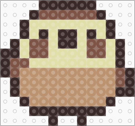 Kawada Perler Suzume - beige, brown, character, fuse bead, kawaii, pastel, san x, small, sumikko gurashi