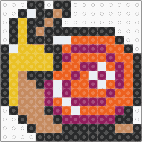Snail Discord Guild Badge Icon - pink,orange,nature