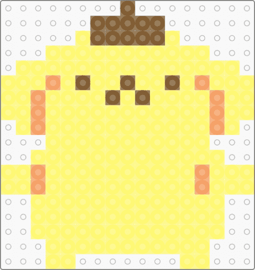 Kawada Perler Pompompurin - yellow,sanrio,small