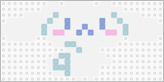 Kawada Perler Cinnamoroll - white,light blue,pastel,sanrio