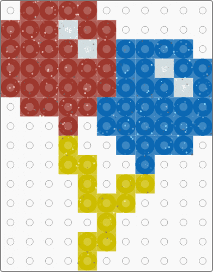 Kawada Perler Glitter Balloons - red,blue,small,tiny,party,birthday