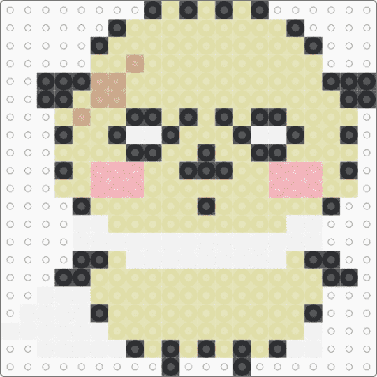 Kawada Perler Rakko - yellow,small,chiikawa,cute,kawaii