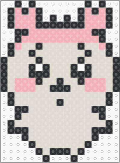Kawada Perler Furuhonya - beige,small,chiikawa,cute,kawaii,pink