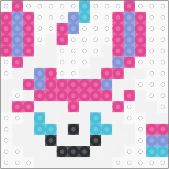 Kawada Perler Sylveon - small,pokemon,pkmn