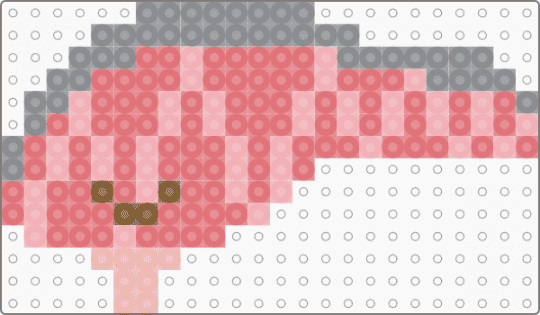 Kawada Perler Kirimichan - red,beige,small,sanrio,pastel