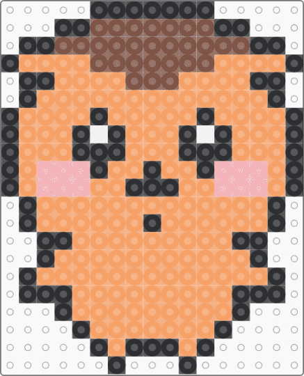 Kawada Perler Kurimanju - orange,small,chiikawa,cute,kawaii