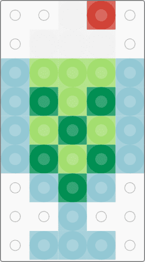 Kawada Perler Tiny Sundae Green - light blue,green,food,cotdfoodfestival,small,mini,dessert