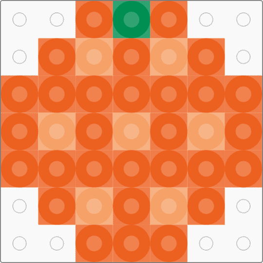 Kawada Perler Mini Orange - orange,small,tiny,fruit,food