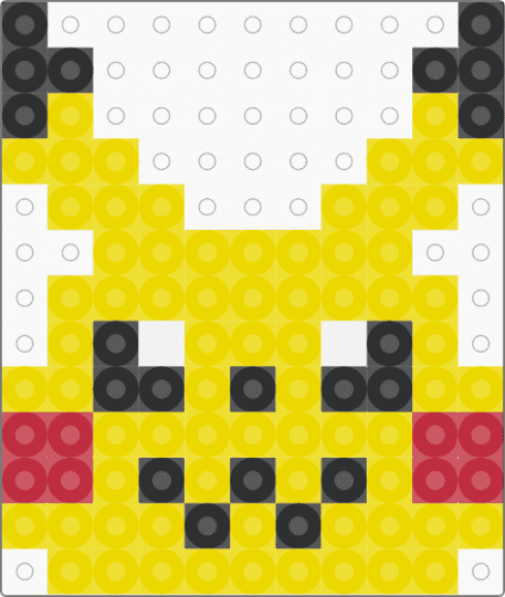 Kawada Perler Pikachu - yellow,small,pokemon,pkmn