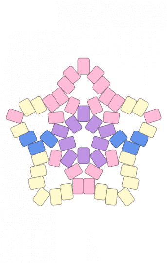 Heal Ball Large Star - beginner, easy, gaming, keychain, pink, poke ball, pokemon, pony beads