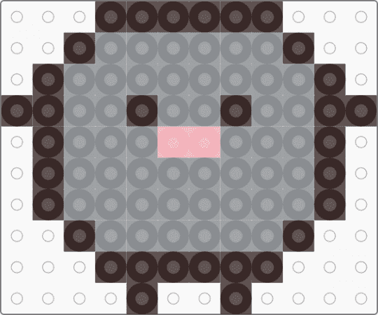 Kawada Perler Hokori - brown, character, cute, fuse bead, gray, kawaii, pastel, san x, sumikko gurashi
