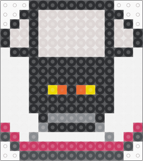 Kawada Perler E3 Series Komachi Bullet Train - beige,gray,small,white,shinkansen