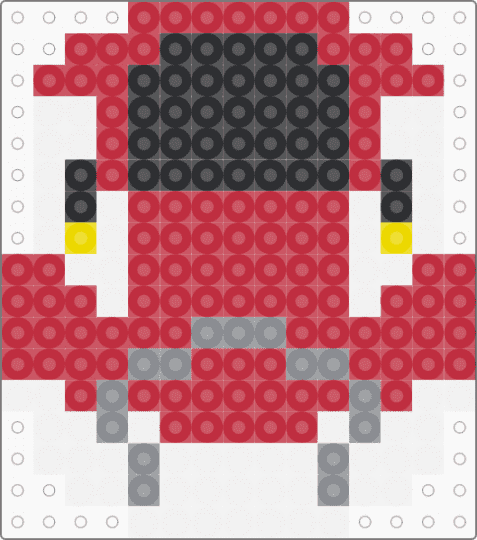 Kawada Perler E6 Series Shinkansen Bullet Train - red,small