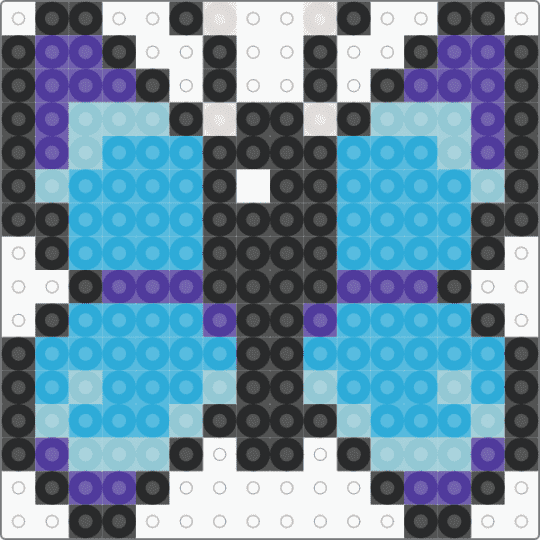 Butterfly Discord Guild Badge Icon - light blue,bug,bugs,insect,insects,nature