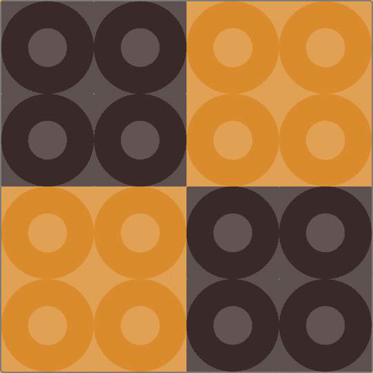 Kawada Perler Icebox Cookie - brown, checker, checkerboard, dessert, easy, japanese, orange, small, sweets, tiny