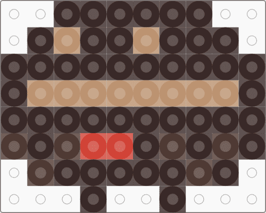 Kawada Perler Mamemaster - brown, character, cute, fuse bead, kawaii, san x, small, sumikko gurashi
