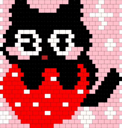 kitty - red,pink