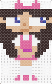 isabella - isabella garcia shapiro,phineas and ferb,character,cute,cartoon,tv show,bow,dress,pink,tan,brown