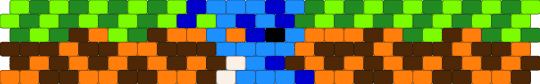 Falling sonic!!! (Cuff) - orange,brown,green,bad