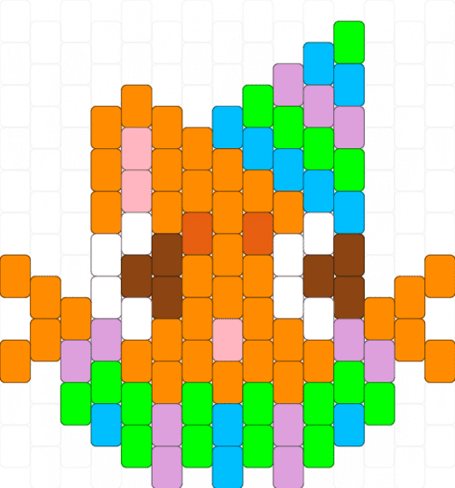 Clown Kitty!! (Remix) - orange,green,kitty,cat,kitten,clown,circus