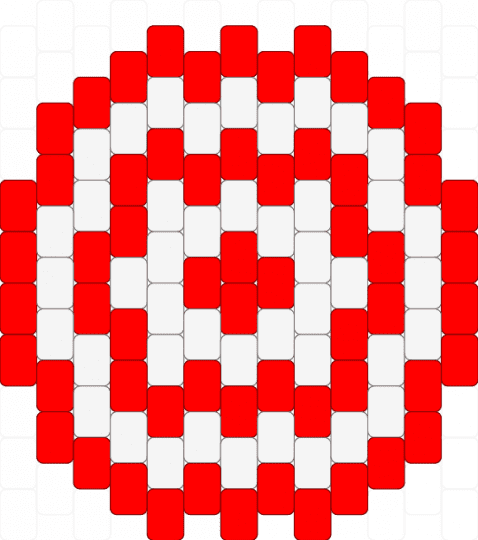 Target Charm - white,red,target,hunt,hunter
