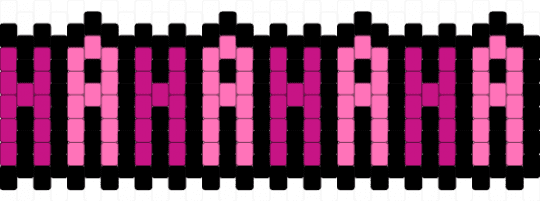 HAHAHAHA cuff 2 - black,pink