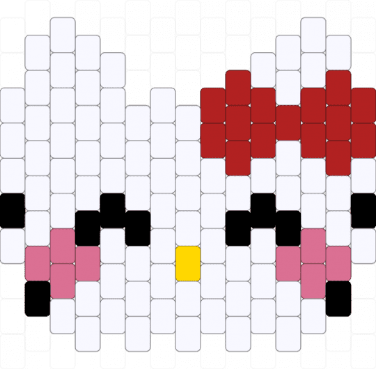 Hello Kitty - white,pink,red