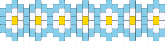 Flower Cuff 2 - light blue