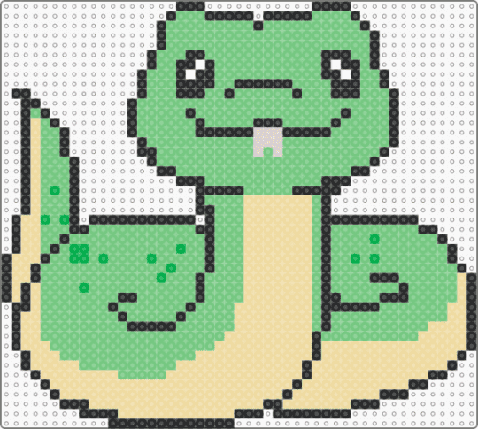 The Silly Noodle - snake,reptile,cute,animal,cartoon,beige,teal,silly,danger noodle