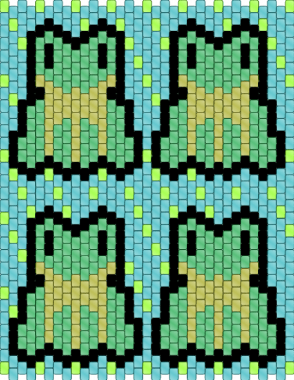 Frog Bag - green,teal