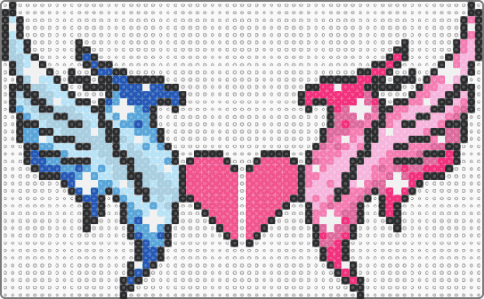 Illenium couple blue & pink - light blue,pink,illenium,love,heart,blue,hmong,couple,rave