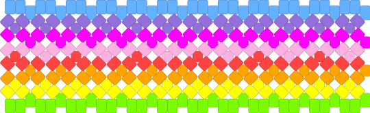 Rainbow X base - green,purple,orange,colorful,x base,cuff,rainbow,x base cuff,rainbow cuff,rotator,pride