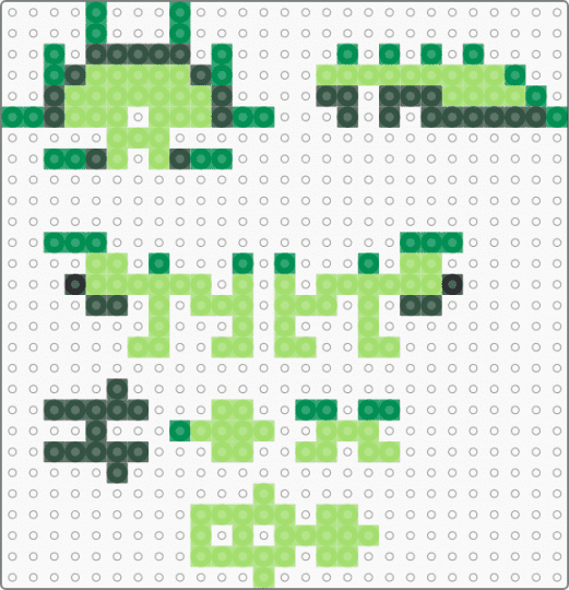 3D triceratops - green,dinosaurs,3d