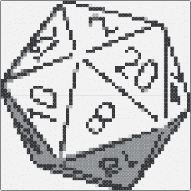 d20 - dice,d20,role-playing,gaming,strategy,chance,engaging,rpg,tabletop,black,white
