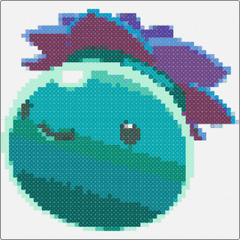 tangle - slime rancher,tangle,playful,adorable,whimsical,gamer,creature,calming,flower,teal,purple
