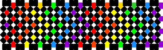 Rainbow x base - black,red