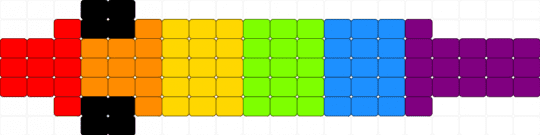 big werm xD - yellow,green,light blue,pink